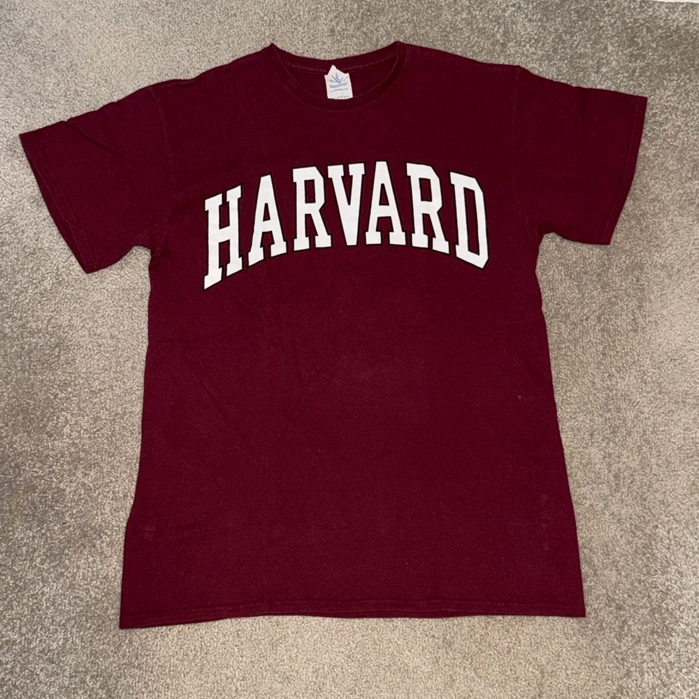Harvard maroon tee